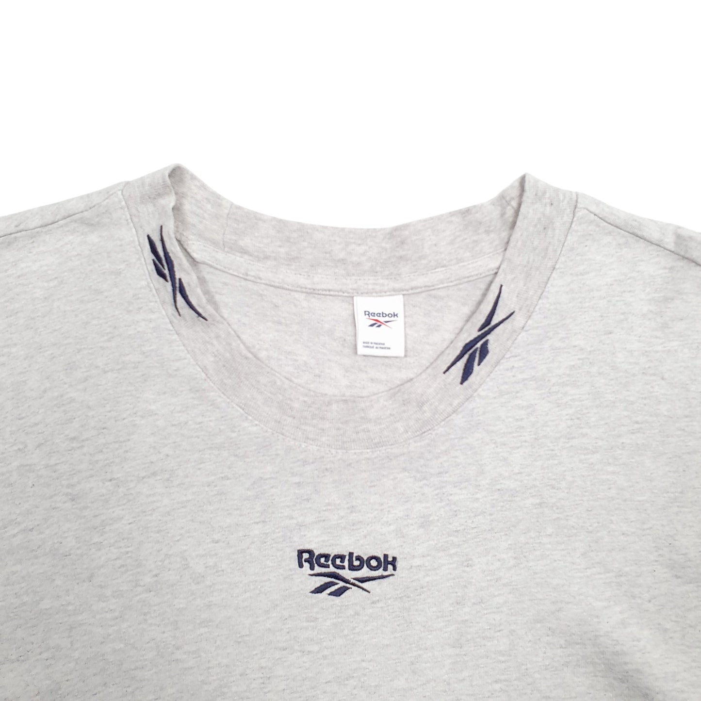 Mens Grey Reebok  Long Sleeve T Shirt