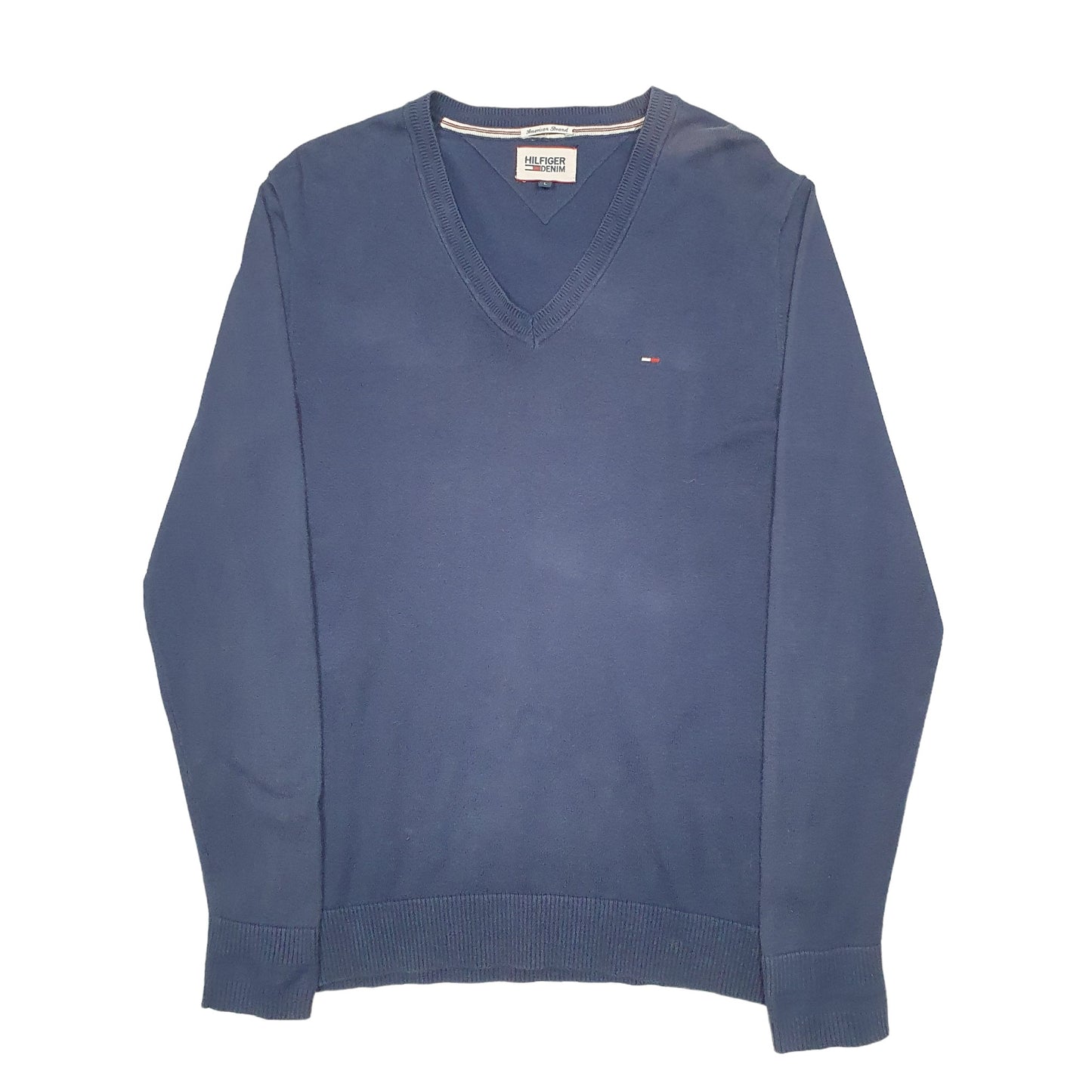 Mens Navy Tommy Hilfiger Knit Crewneck Jumper