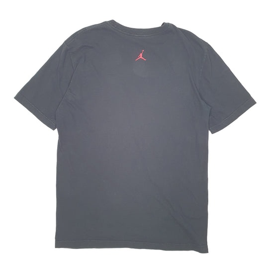 Mens Black Nike Air Jordan Basketball Spellout Short Sleeve T Shirt