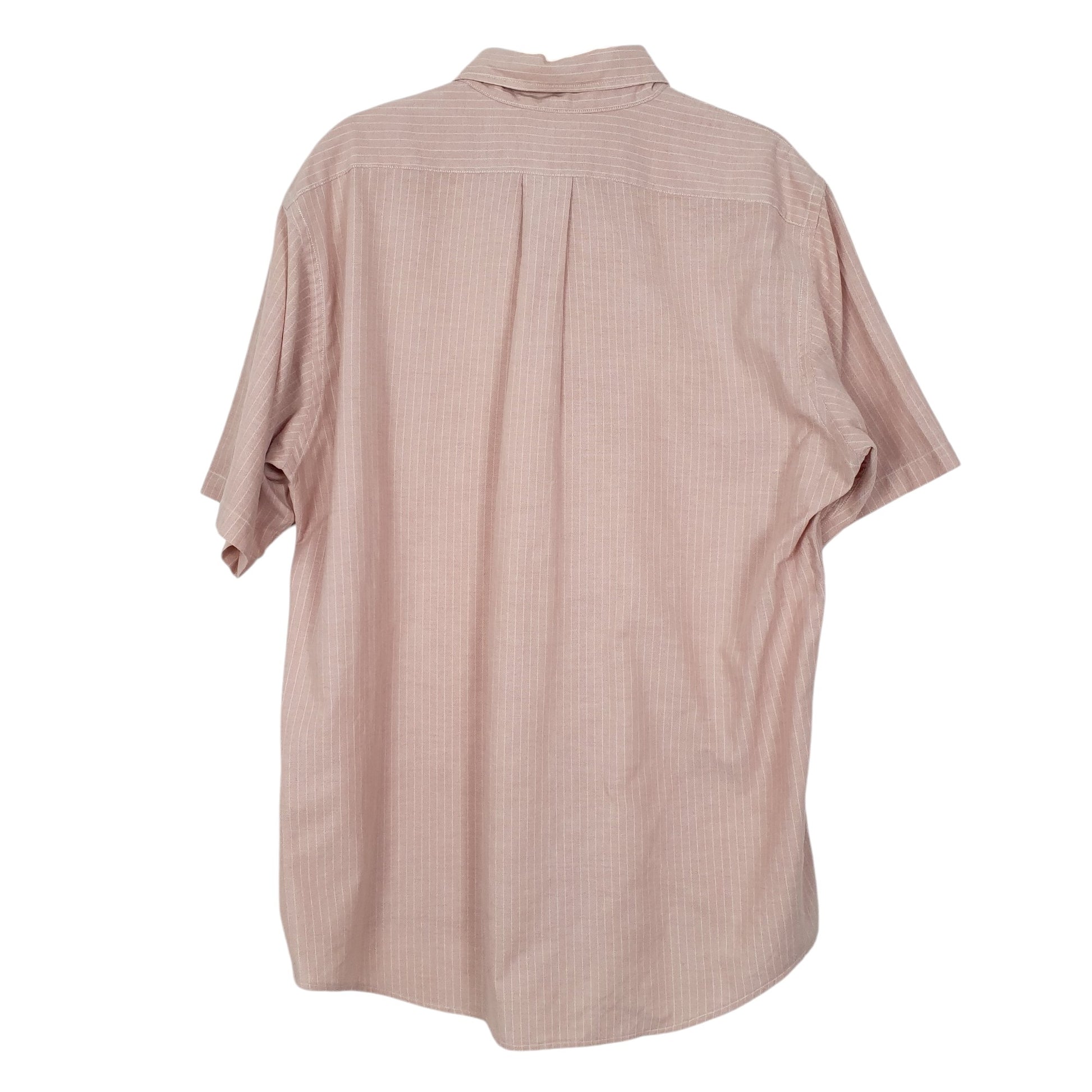 Mens Pink L.L.Bean Vintage 1980s Short Sleeve Shirt