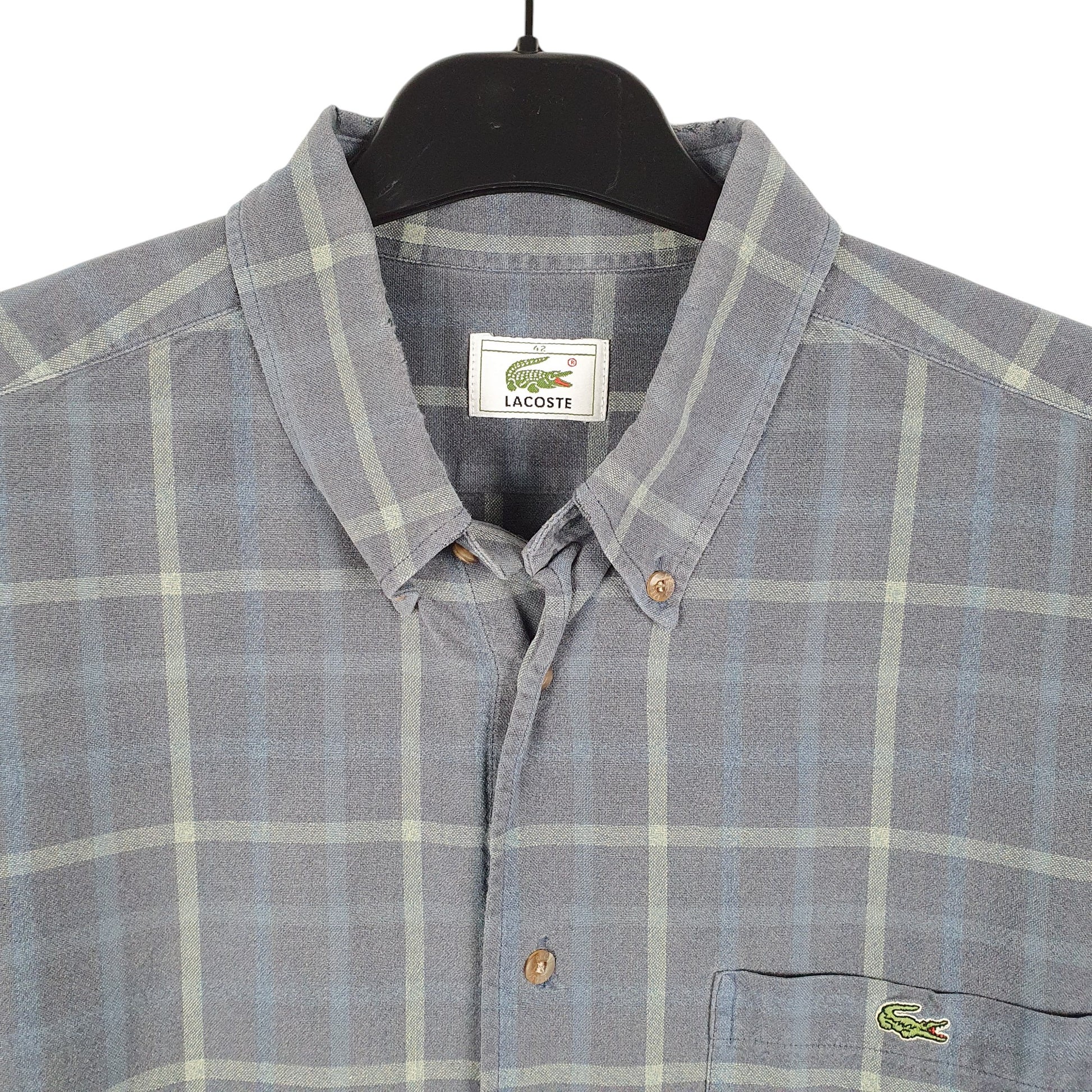 Mens Navy Lacoste  Short Sleeve Shirt