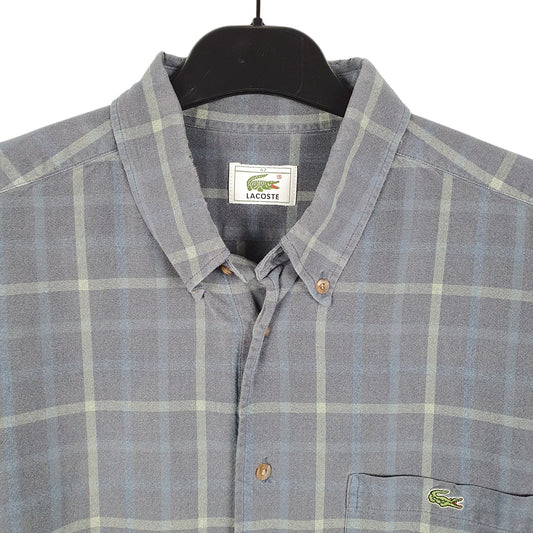 Mens Navy Lacoste  Short Sleeve Shirt