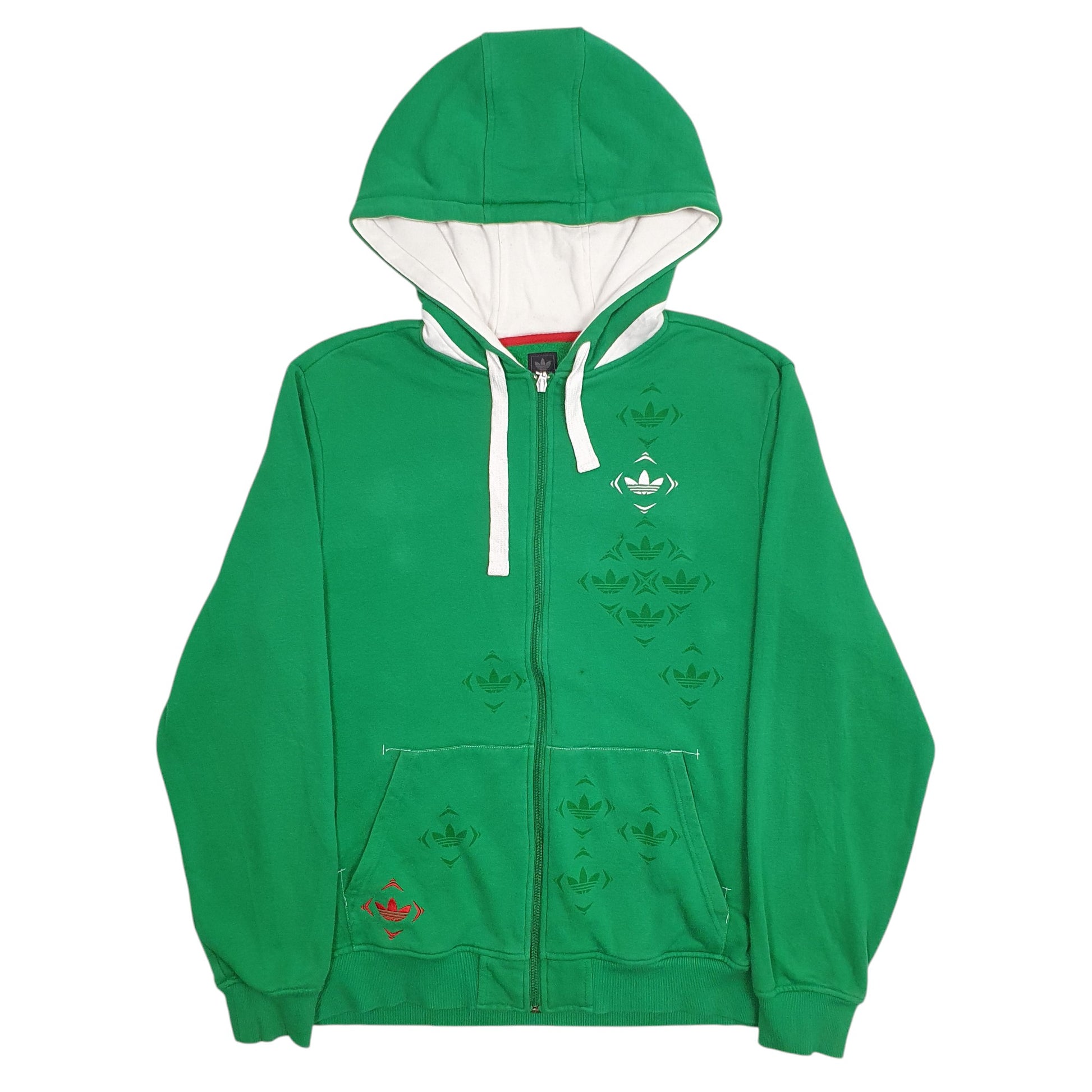 Mens Green Adidas  Hoodie Jumper