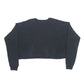 Womens Black Harvey Davidson Crop top Crewneck Jumper