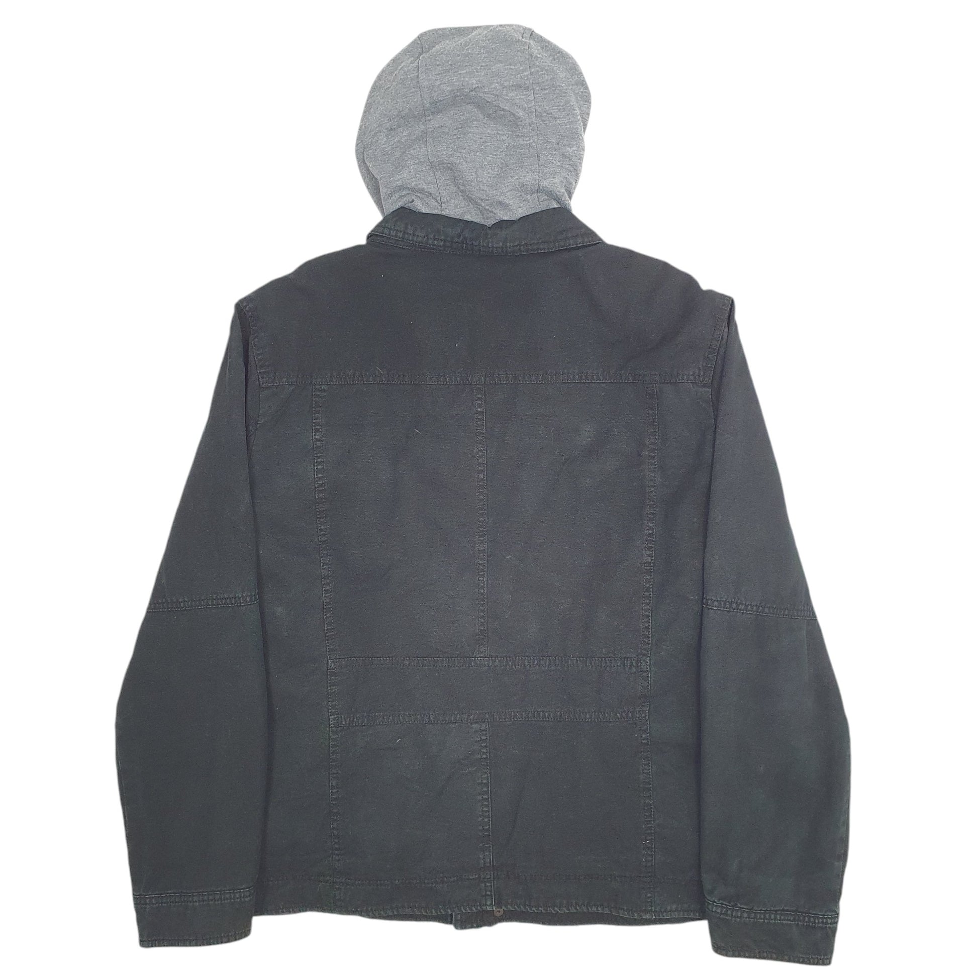 Mens Black Levis Hooded Workwear Jacket  Coat