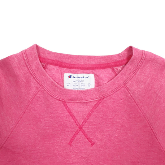 Womens Pink Champion  Crewneck Jumper