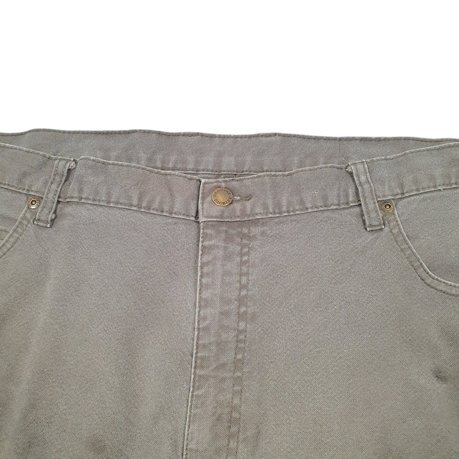 Mens Green Dickies Workwear Carpenter Trousers