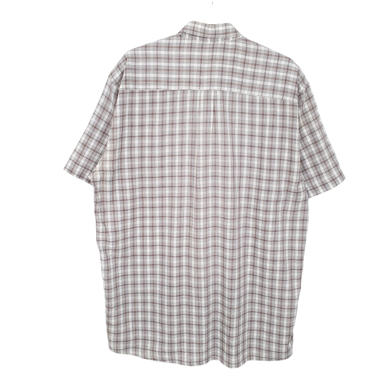 Mens White Lacoste Chemise Made In France Short Sleeve Shirt