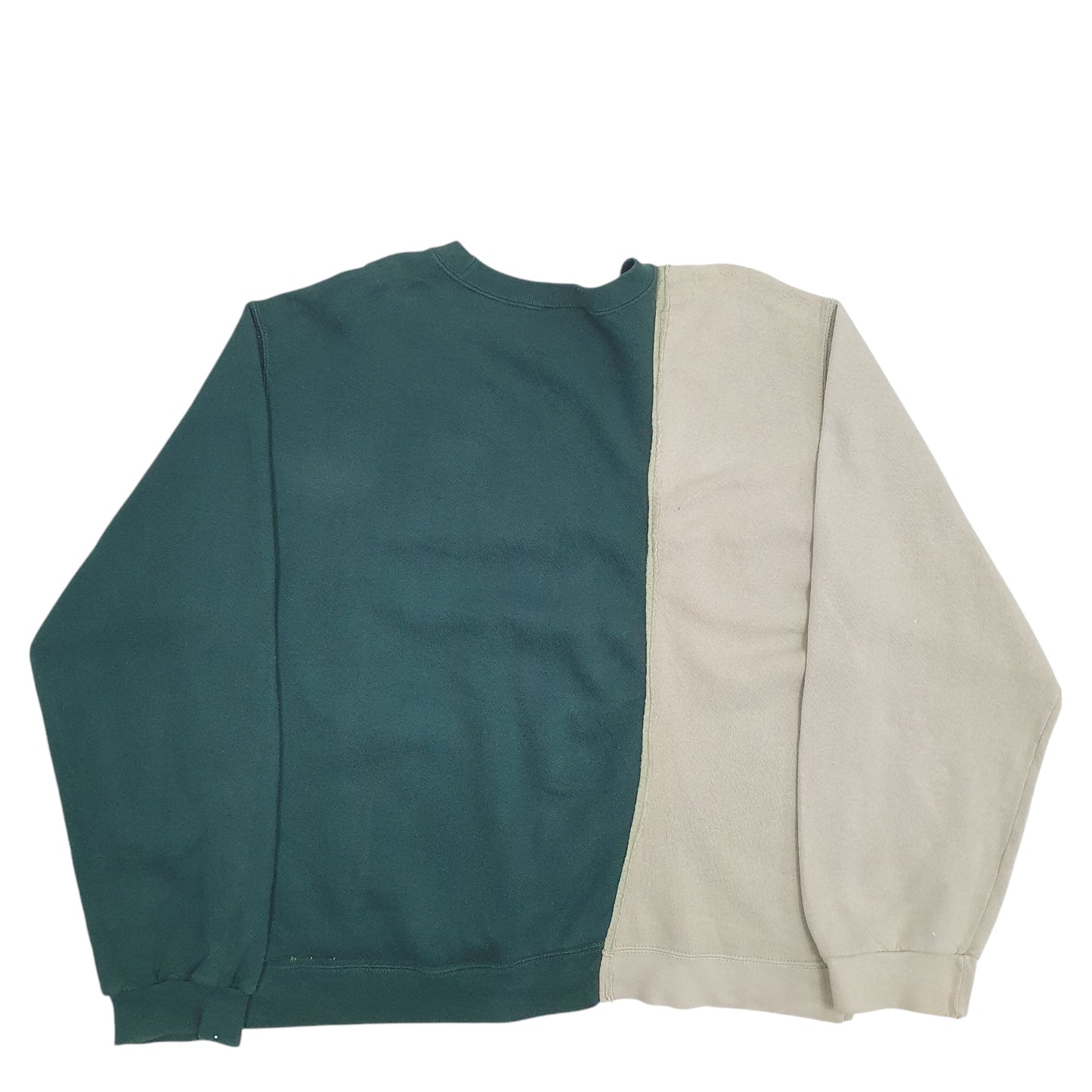 Mens Green Nike Reworked Crewneck Jumper