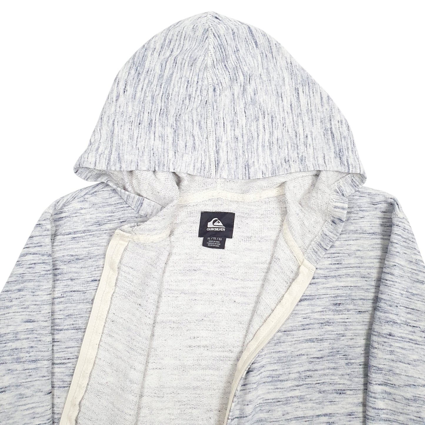 Womens Grey Quicksilver  Full Zip Jumper