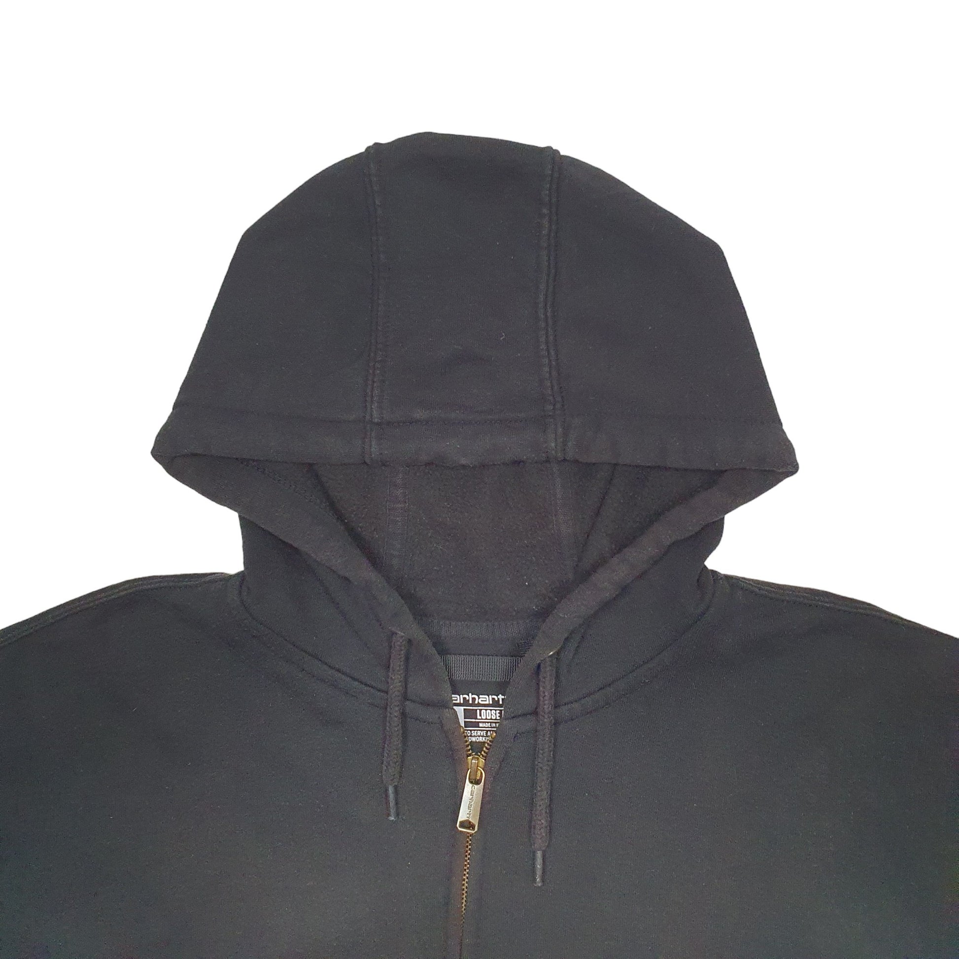 Mens Black Carhartt Workwear Full Zip Jumper