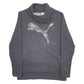 Womens Grey Puma Turtleneck Crewneck Jumper