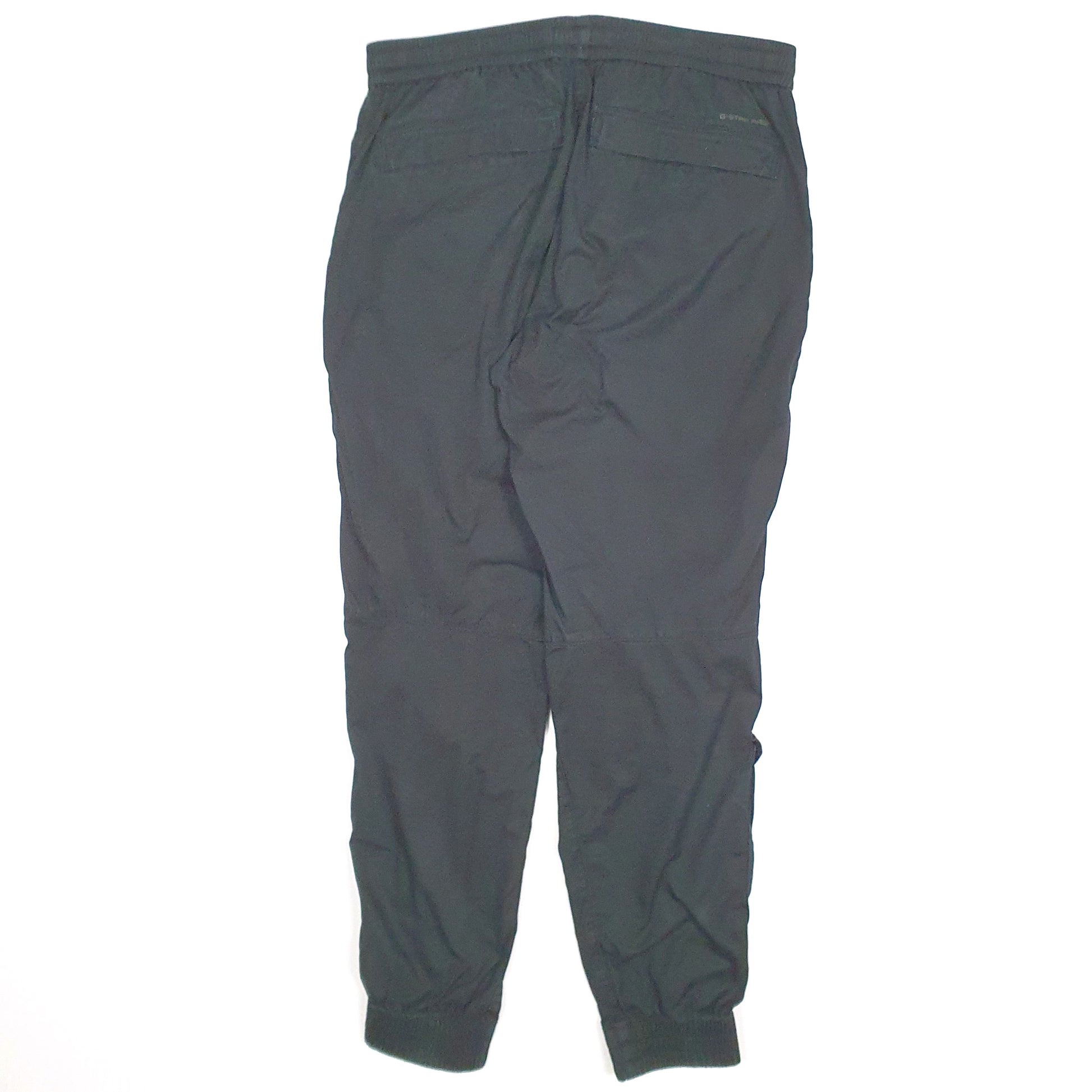 Mens Black G Star Raw Relaxed Cuffed Chino Trousers