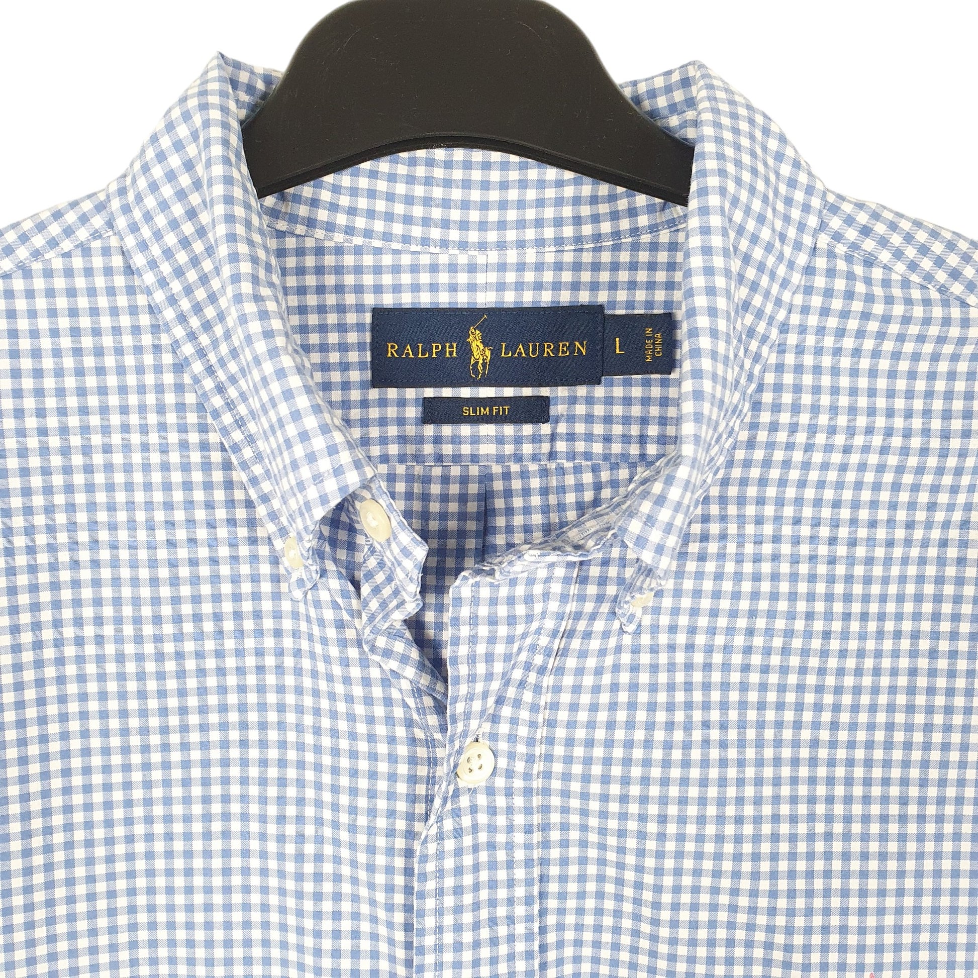 Mens Blue Ralph Lauren  Long Sleeve Shirt