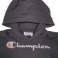 Mens Black Champion Spellout Hoodie Jumper
