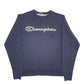 Mens Navy Champion Spellout Crewneck Jumper
