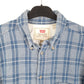 Mens Blue Levis Vintage Flannel Long Sleeve Shirt