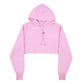 Womens Pink Champion Croptop Reverse Weave Hoodie Jumper