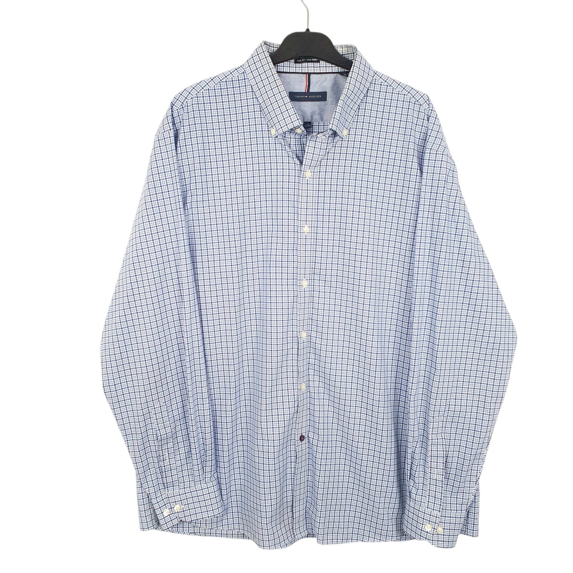 Mens Blue Tommy Hilfiger  Long Sleeve Shirt