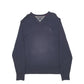 Mens Black Tommy Hilfiger Knit Crewneck Jumper