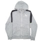 Womens Grey Puma Hoodie Full Zip Jumper