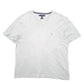 Mens Grey Tommy Hilfiger Custom Fit V Neck Short Sleeve T Shirt