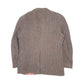 Mens Brown Sears Harris Tweed Herringbone  Coat