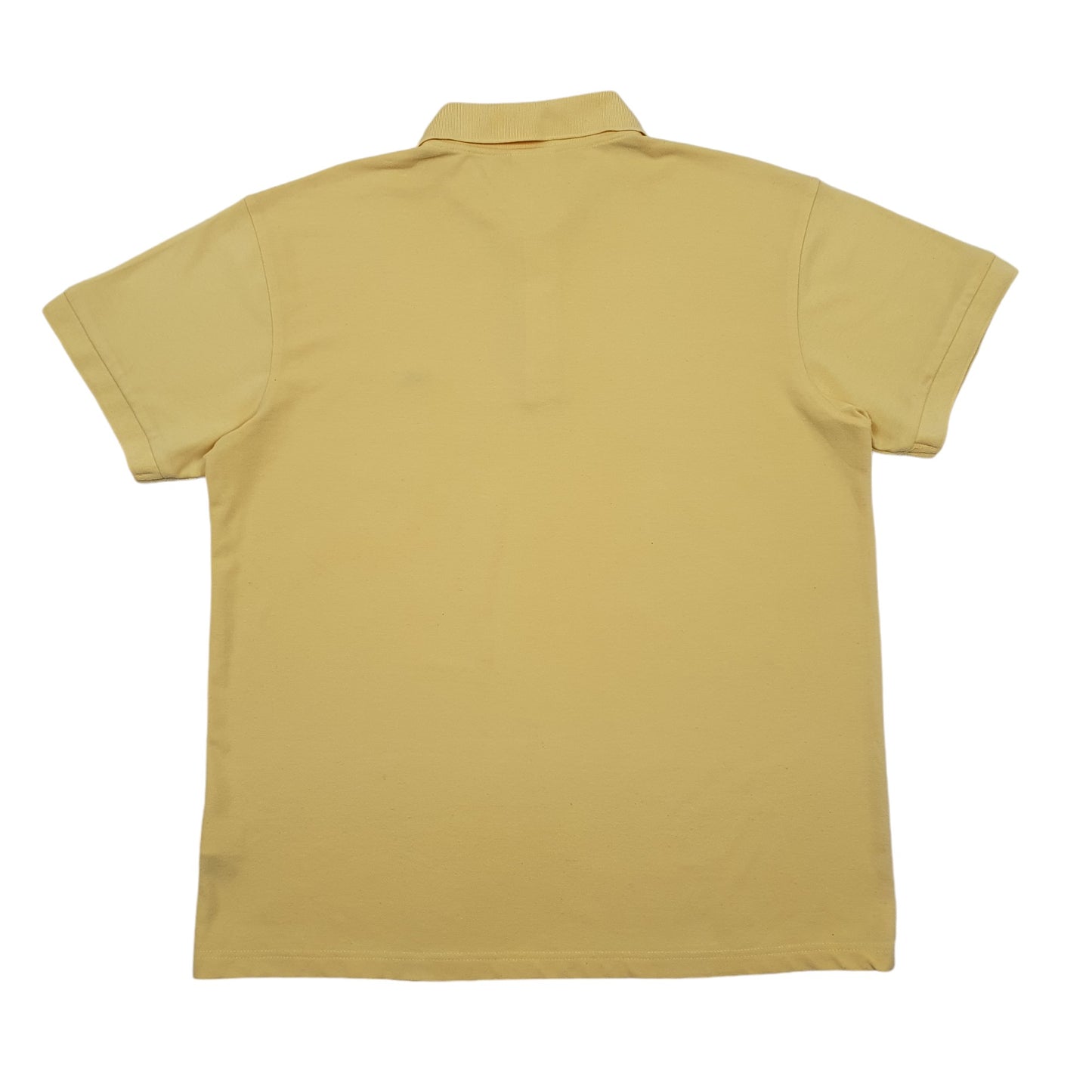 Mens Yellow Lacoste  Short Sleeve Polo Shirt