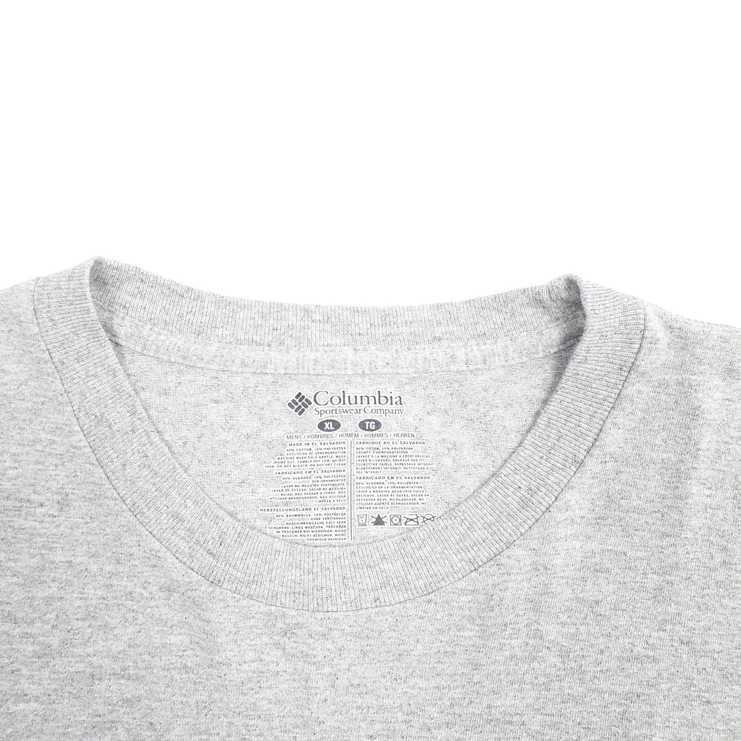 Mens Grey Columbia Sportswear PFG Fishing Short Sleeve T Shirt