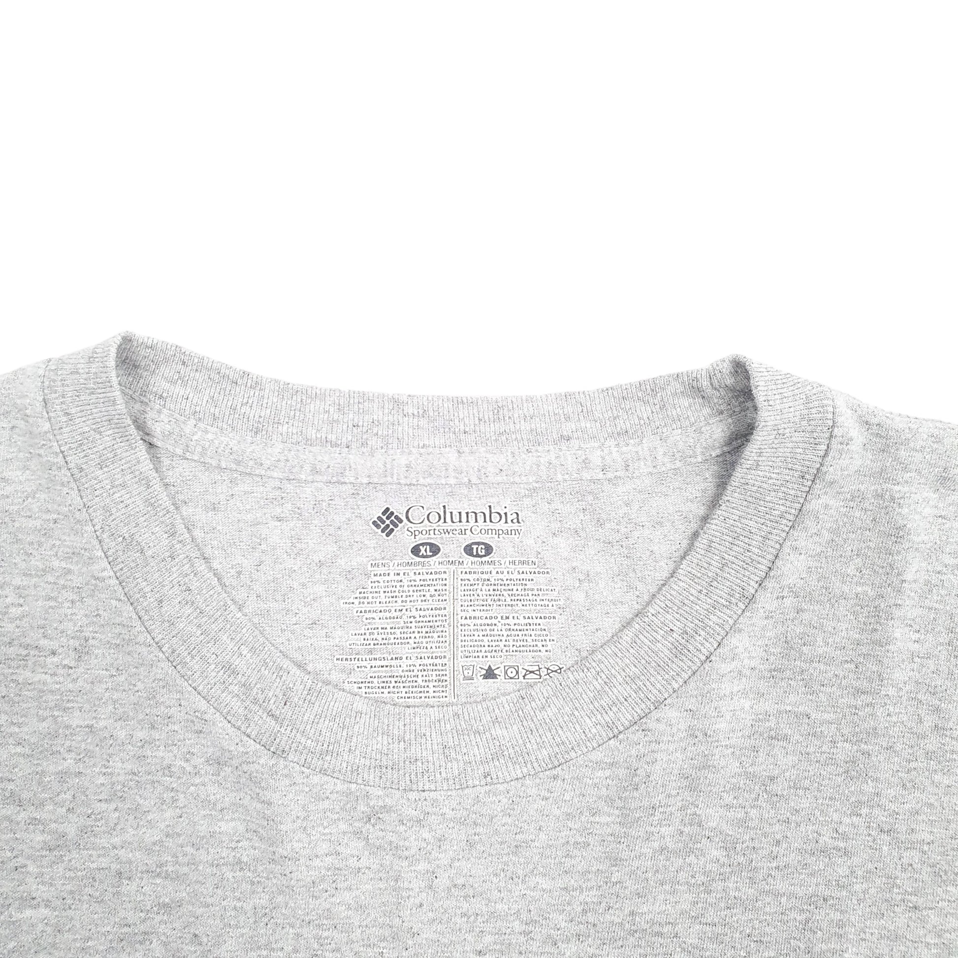 Mens Grey Columbia Sportswear PFG Fishing Short Sleeve T Shirt