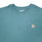 Mens Blue Carhartt  Long Sleeve T Shirt
