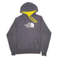 Mens Grey The North Face Spellout Never Stop Exploring Hoodie Jumper