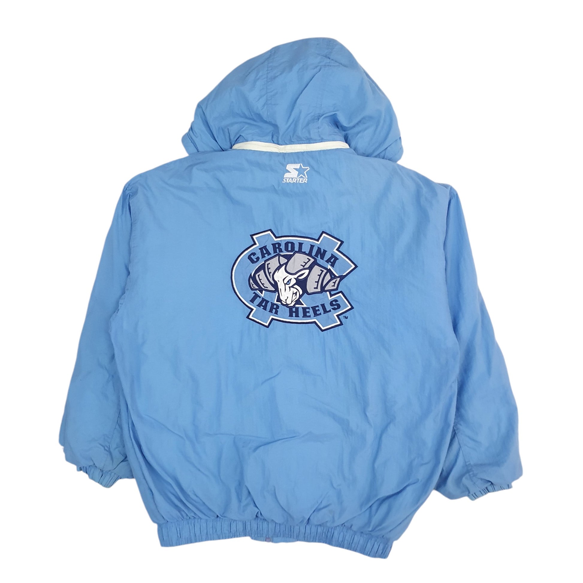 Mens Blue Startet Vintage 1990s North Carolina Tar Heels  Coat