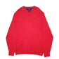 Mens Red Tommy Hilfiger  Crewneck Jumper