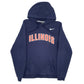 Mens Navy Nike Illinois Hoodie Jumper