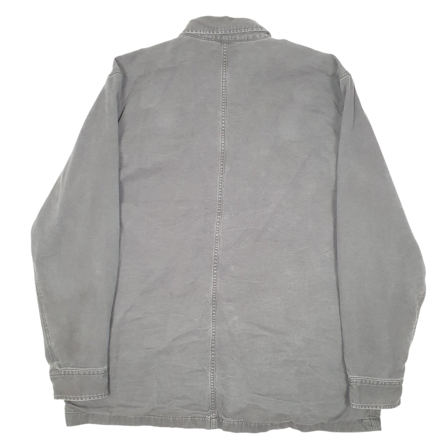 Mens Grey Carhartt Overshirt Shacket Lined Rugged Flex  Coat