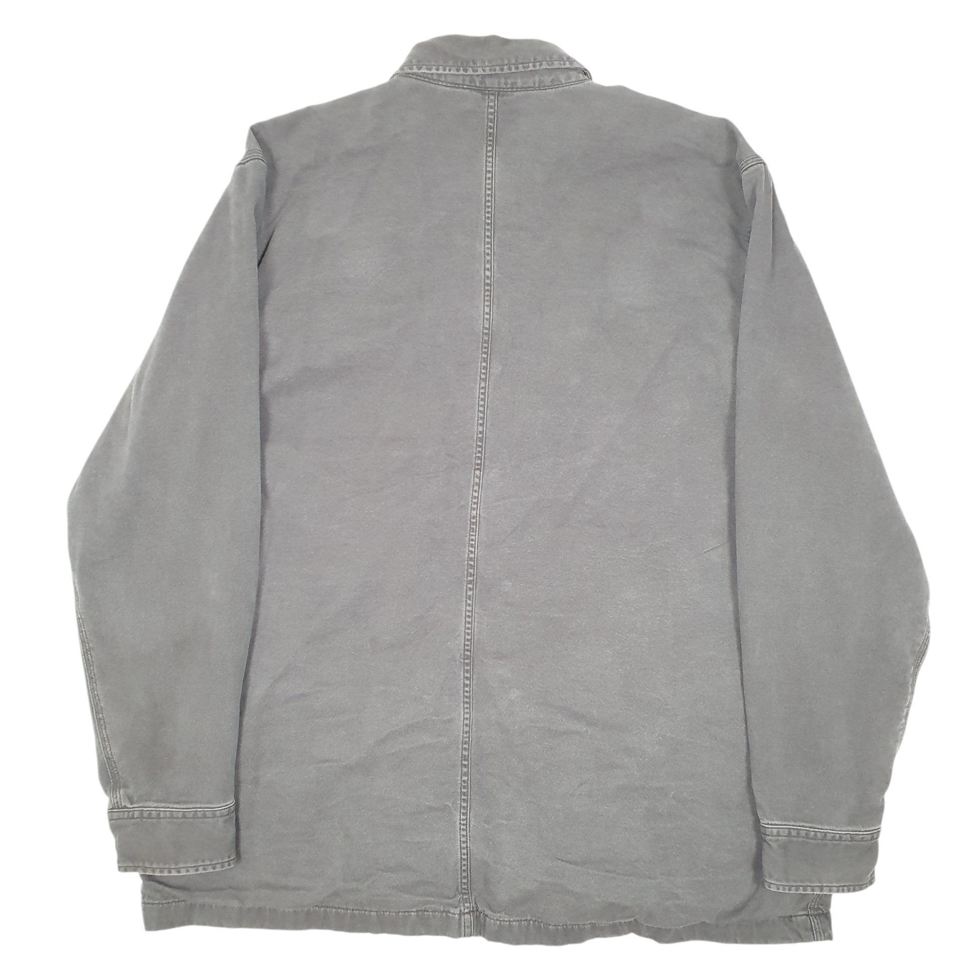 Mens Grey Carhartt Overshirt Shacket Lined Rugged Flex  Coat