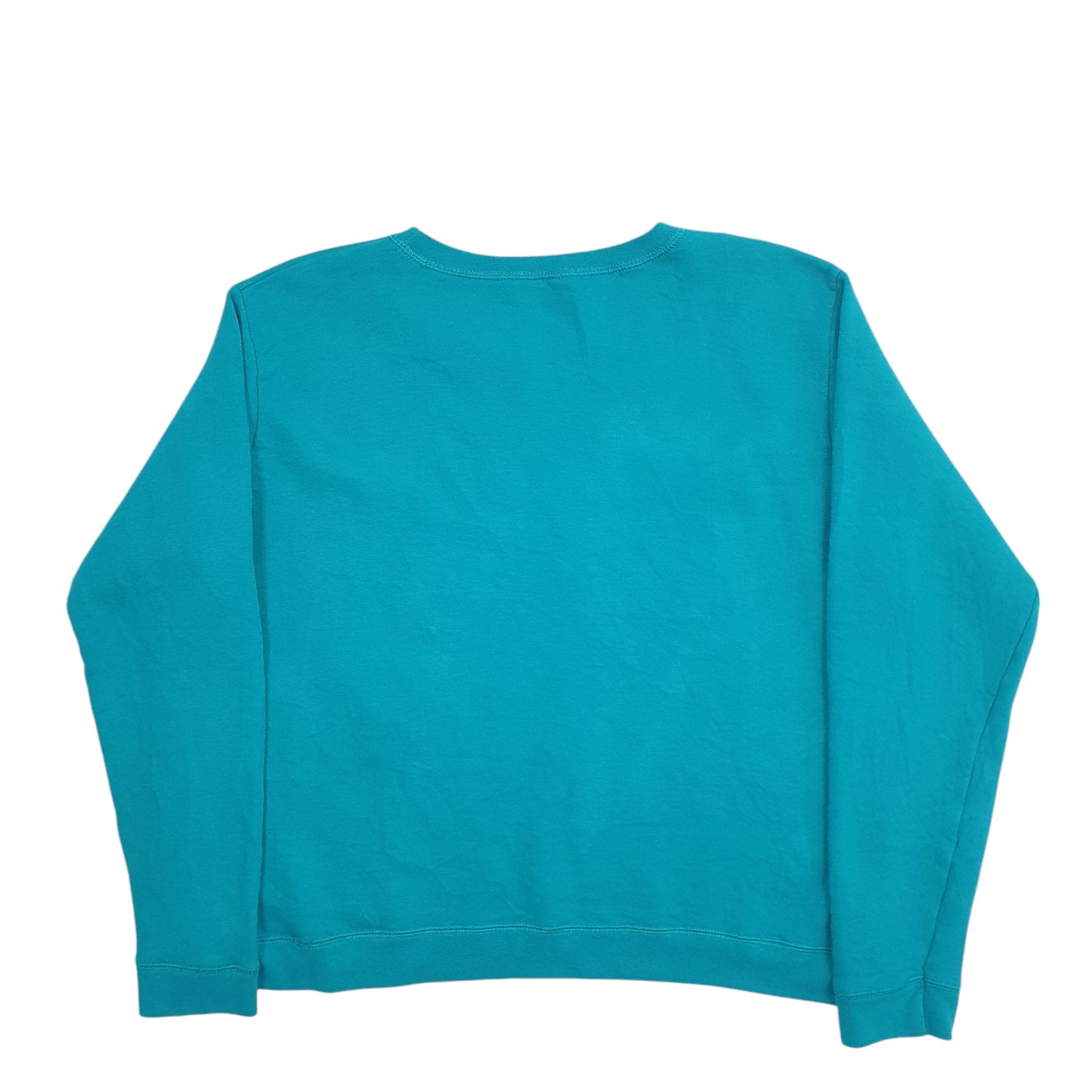 Womens Turquoise Hanes  Crewneck Jumper