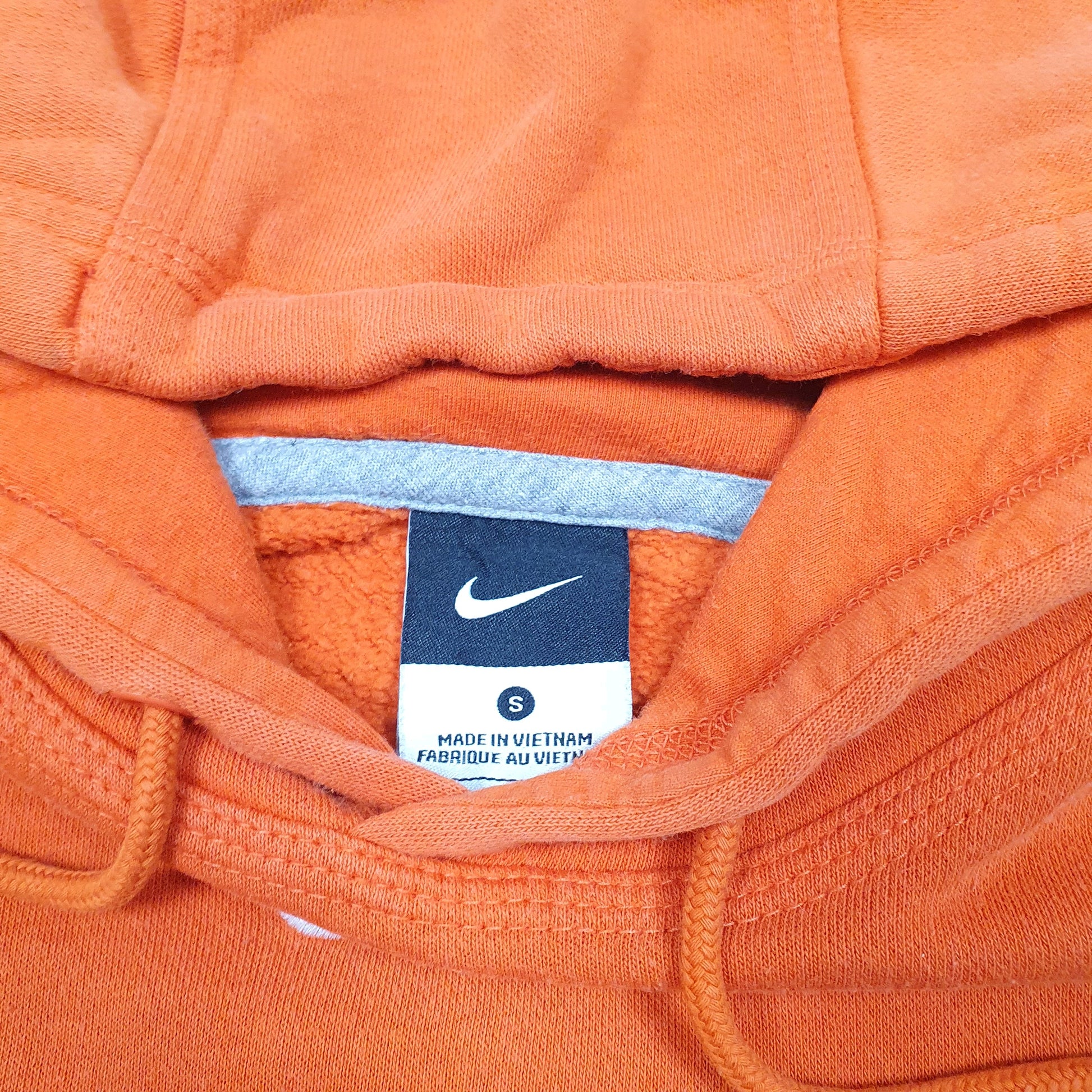 Mens Orange Nike Reedley Tigers Basketball Spellout Hoodie Jumper