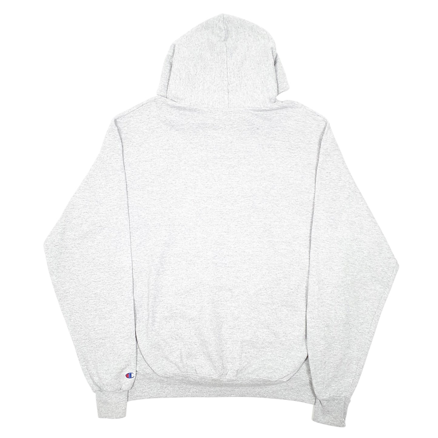 Mens Grey Champion Boston University Spellout Hoodie Jumper