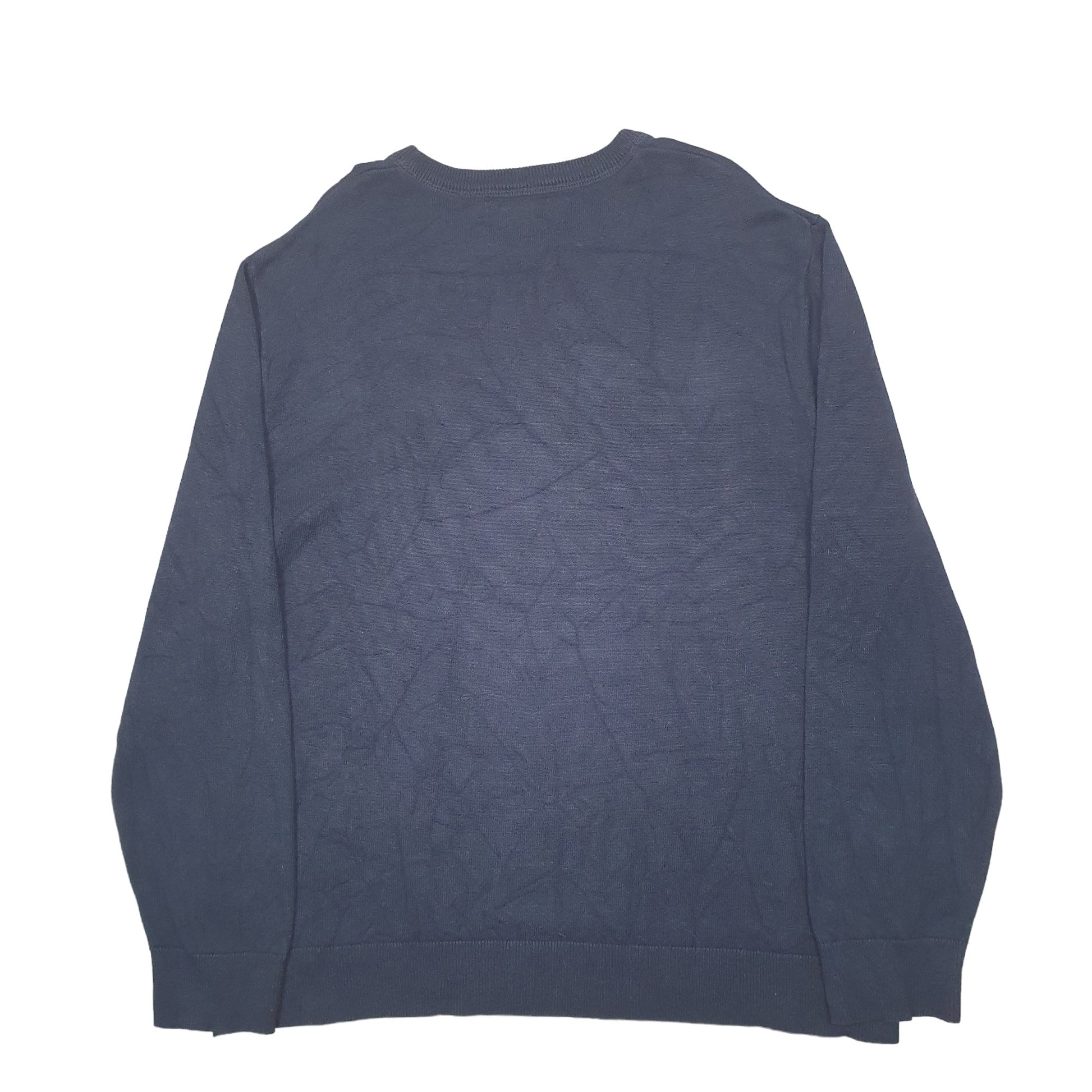 Mens Navy Nautica Knit Crewneck Jumper