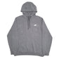 Mens Grey Nike  Hoodie Jumper
