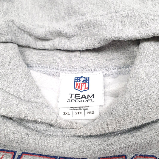 Mens Grey NFL Team New England Patriots American Football Spellout Super bowl Hoodie Jumper