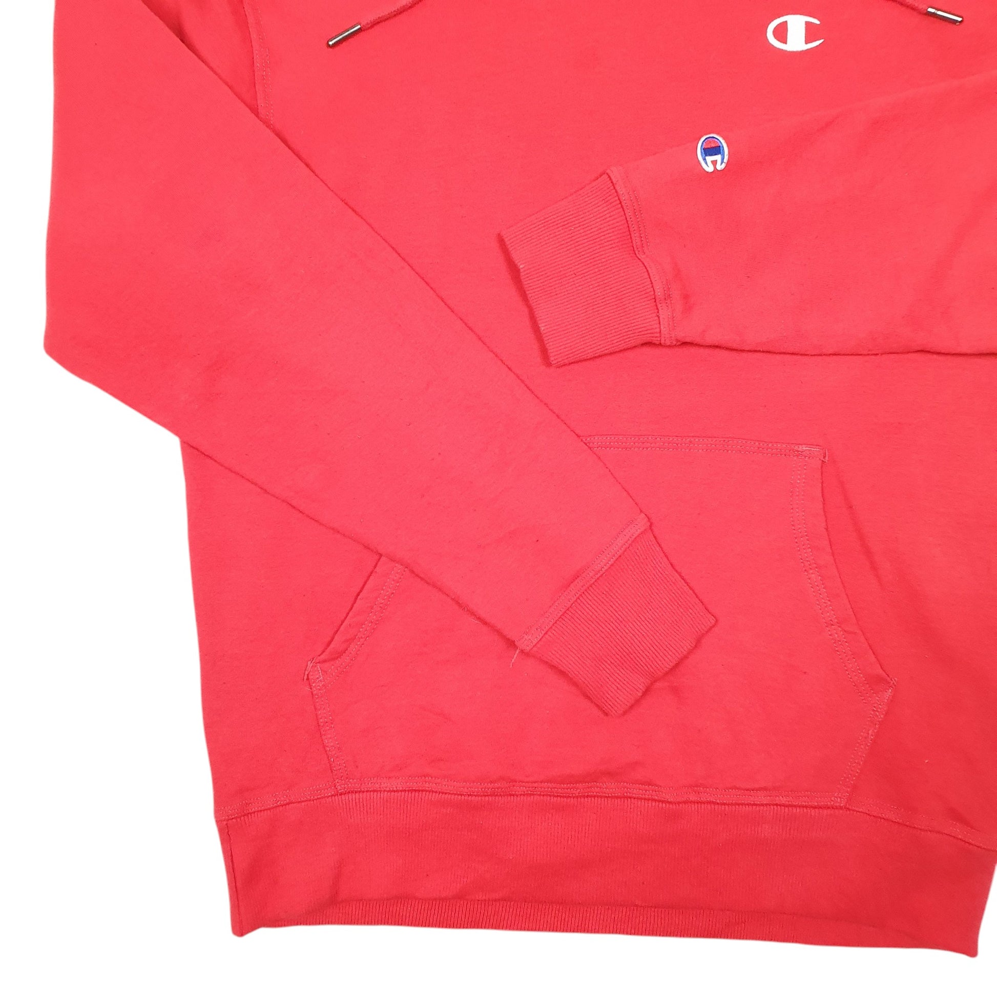 Mens Red Champion  Hoodie Jumper