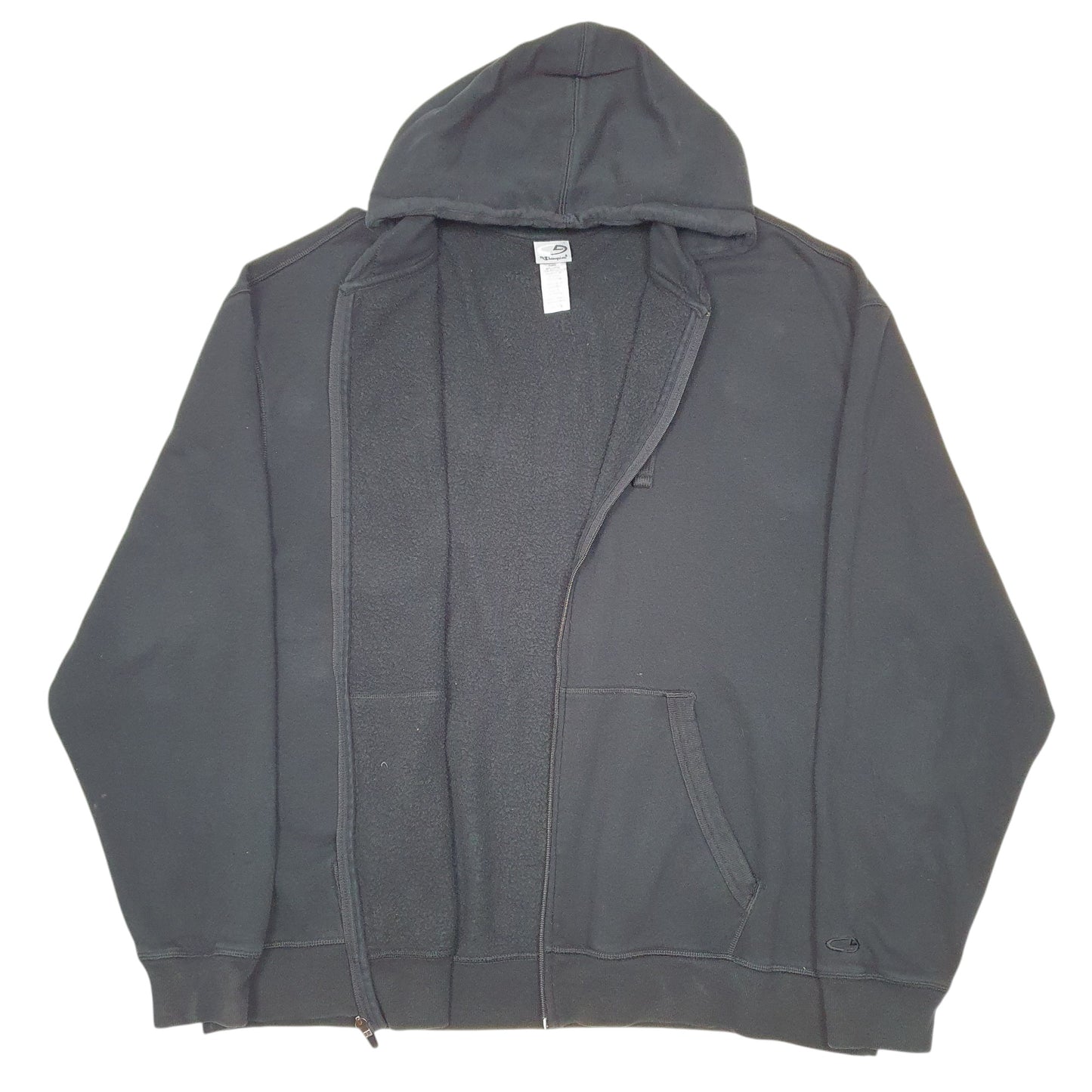 Mens Black Champion C9 Hoodie Full Zip Jumper