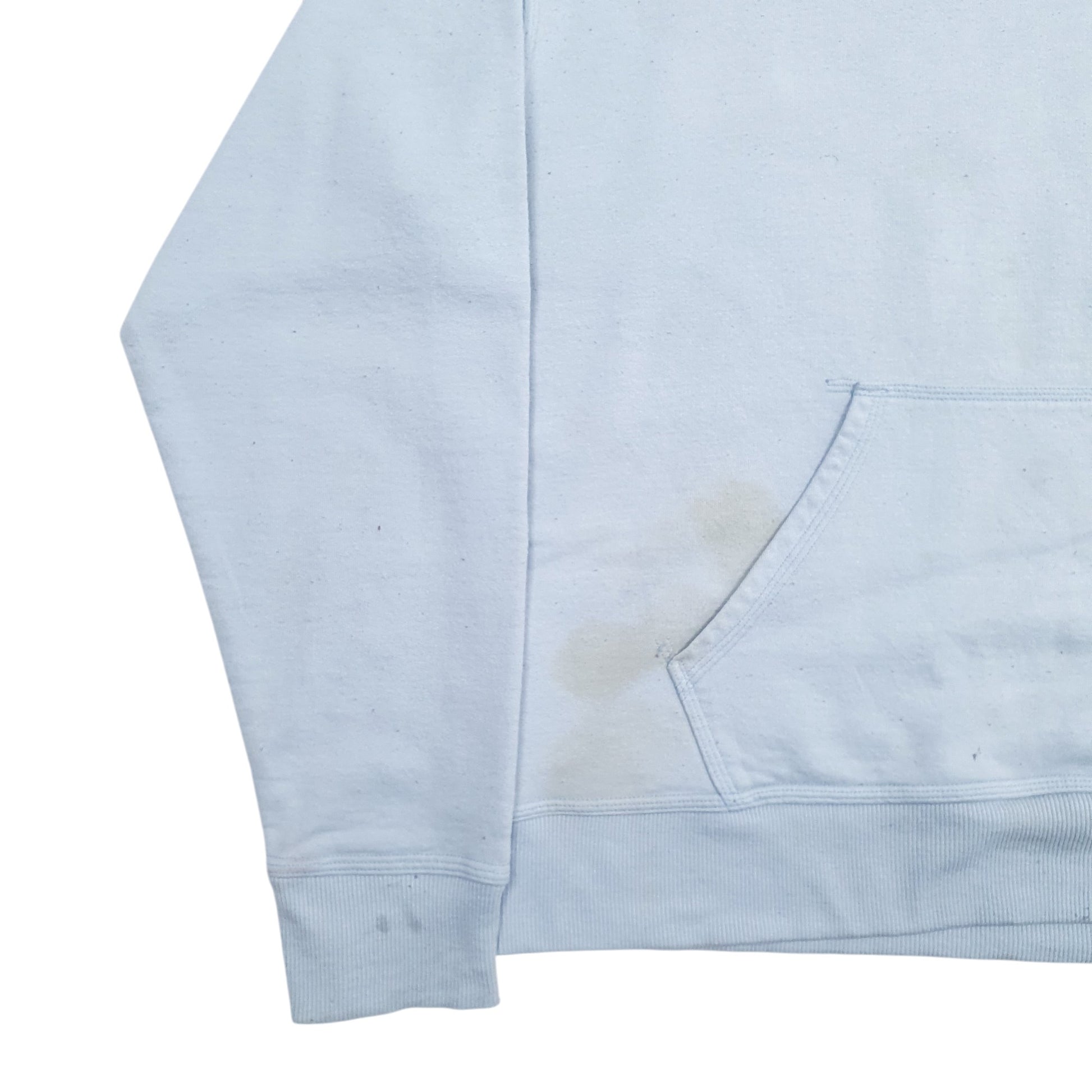 Mens Blue Champion Spellout Hoodie Jumper