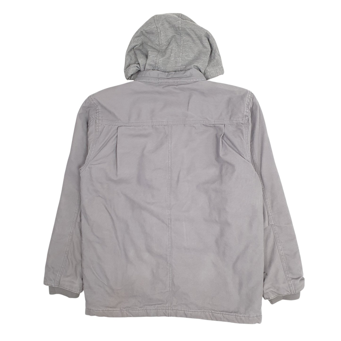 Mens Grey Dickies Bomber Chore Shacket Hoodie  Coat