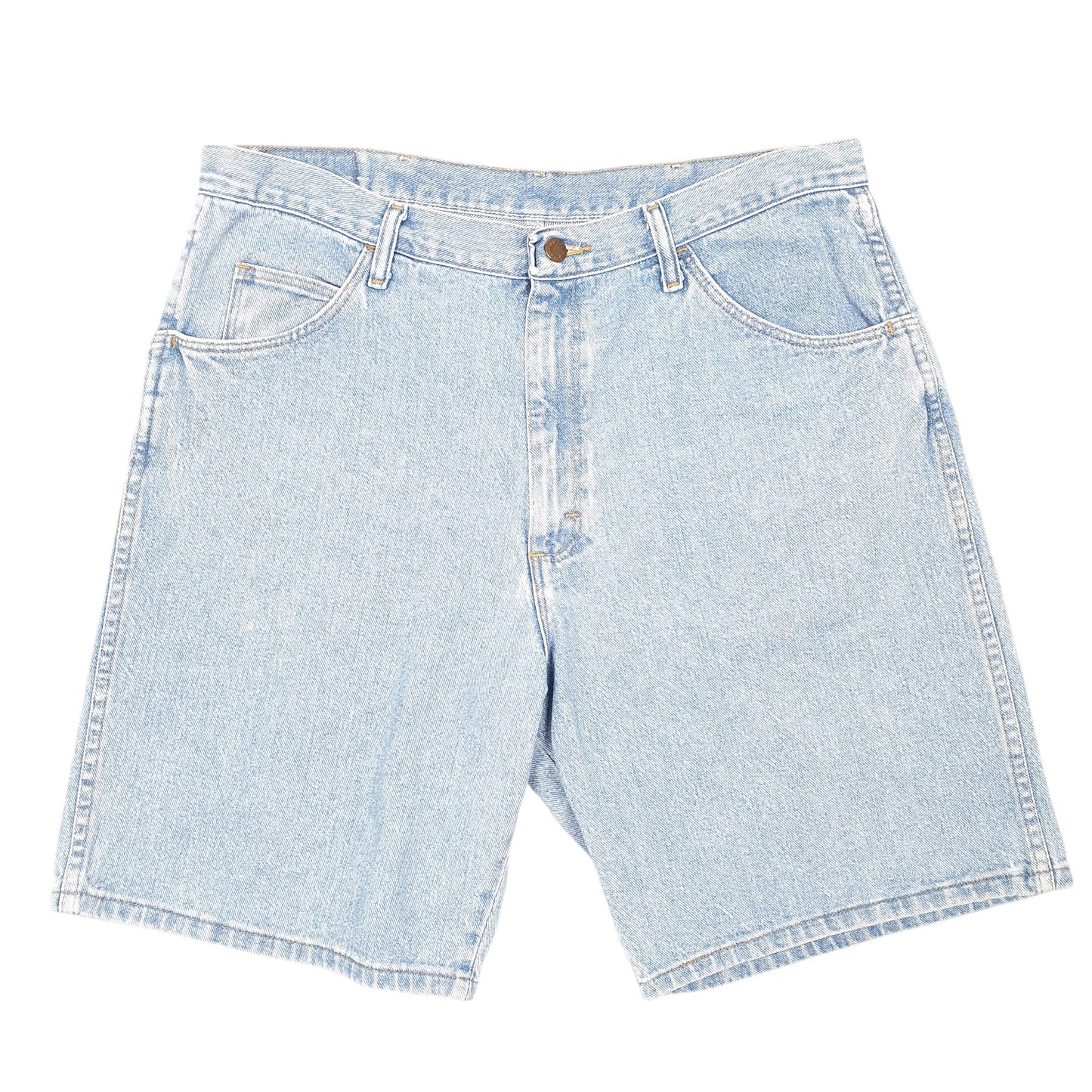 Mens Blue Wrangler Denim Jeans Jorts Regular Denim Shorts