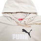 Mens Beige Puma Spellout Hoodie Jumper