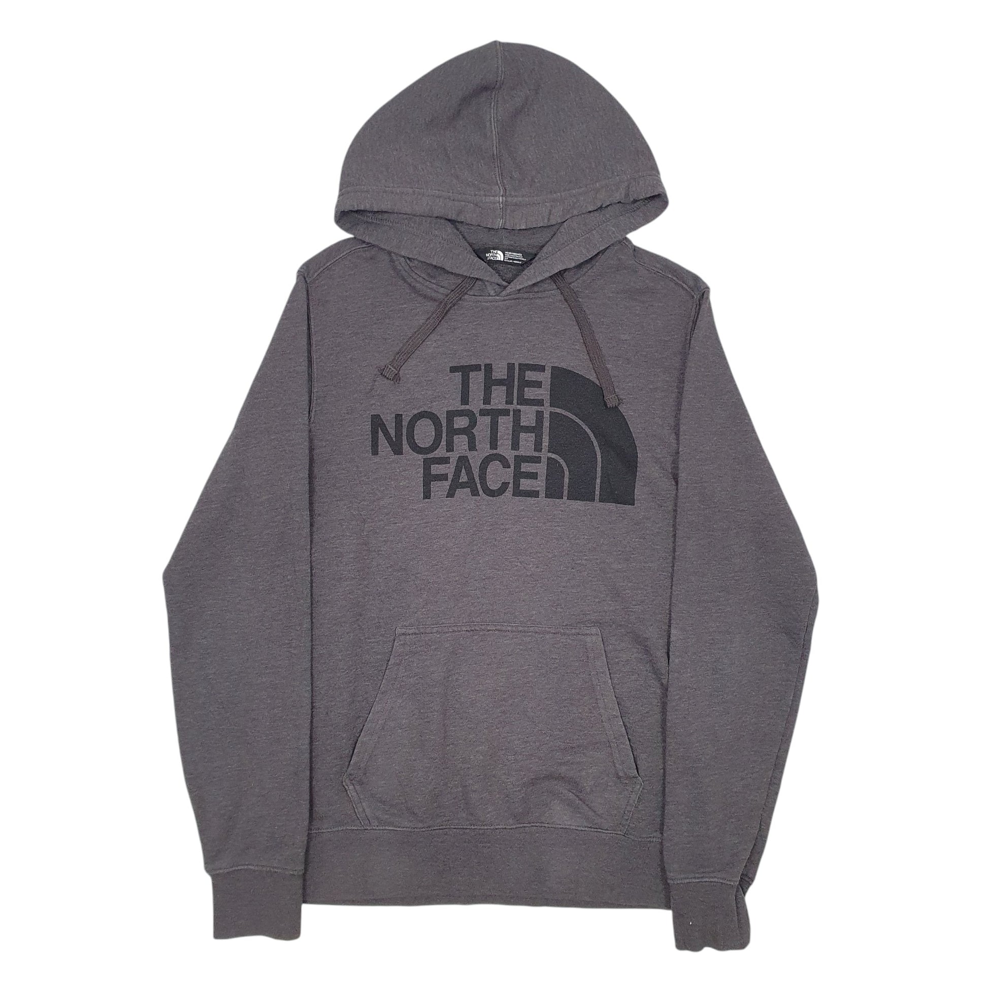 Mens Grey The North Face Spellout Hoodie Jumper